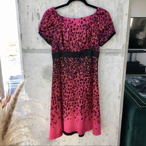 Karen Millen Leopard Print Silk Dress 6